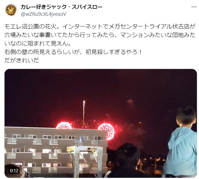 モエレ沼公園花火大会 無料 穴場