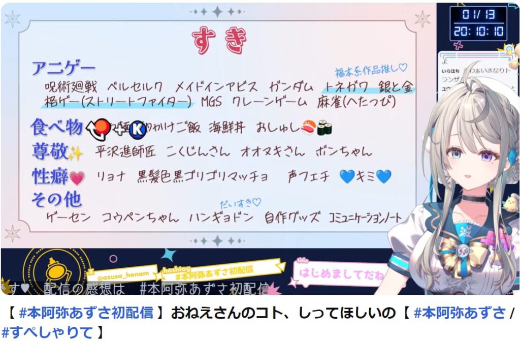 本阿弥あずさ 中の人